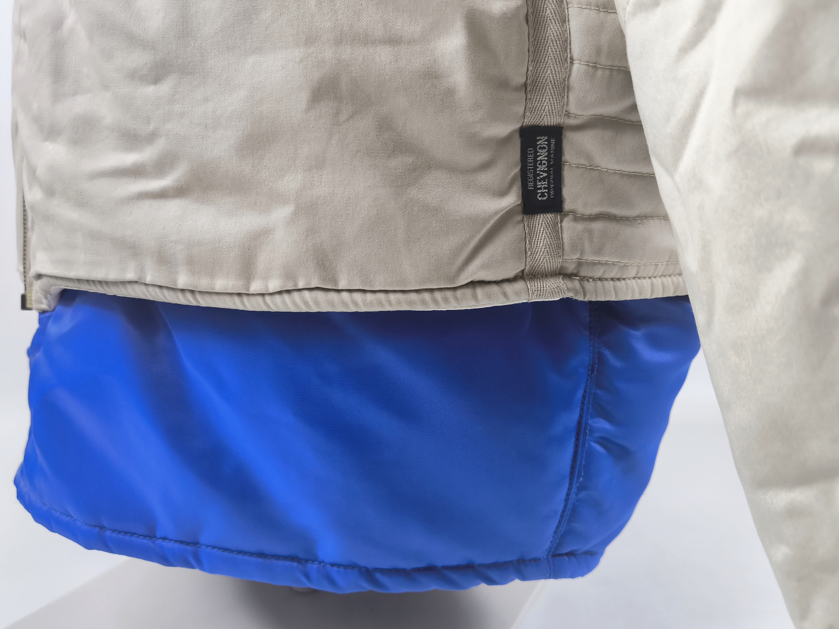 Chevignon Jacke Cosmos natur royalblau Gr. XL (XXL) Marine Stock Jacket vintage
