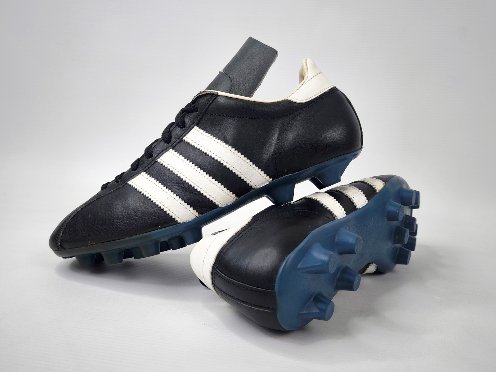 adidas La Paz Fussball Schuhe 1960s Eur 40 / UK 6.5 Made in France vintage