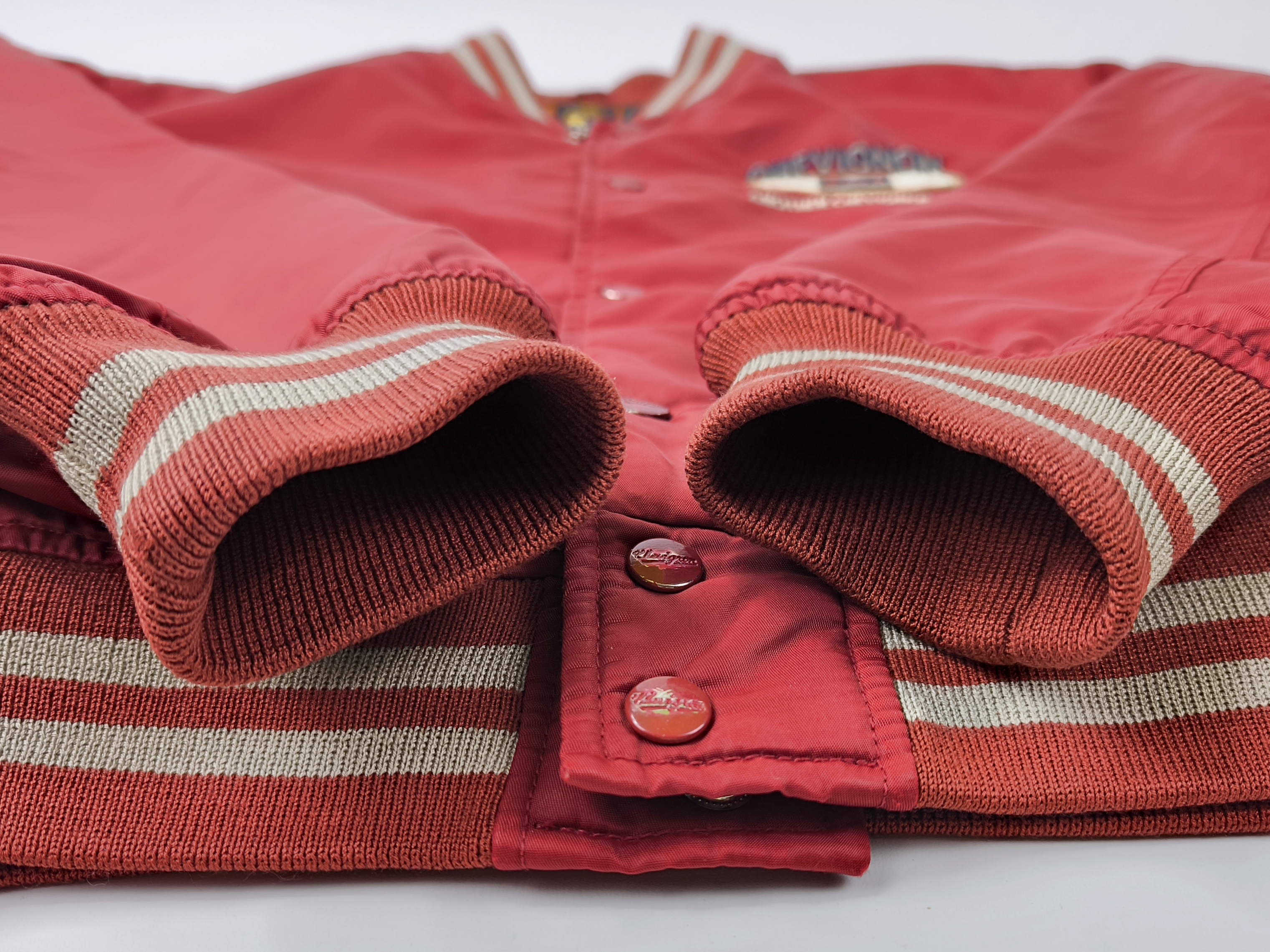 Chevignon Jacke Kern County Men`s Sports Gr. XL (L) rot vintage 90s Rückenlogo