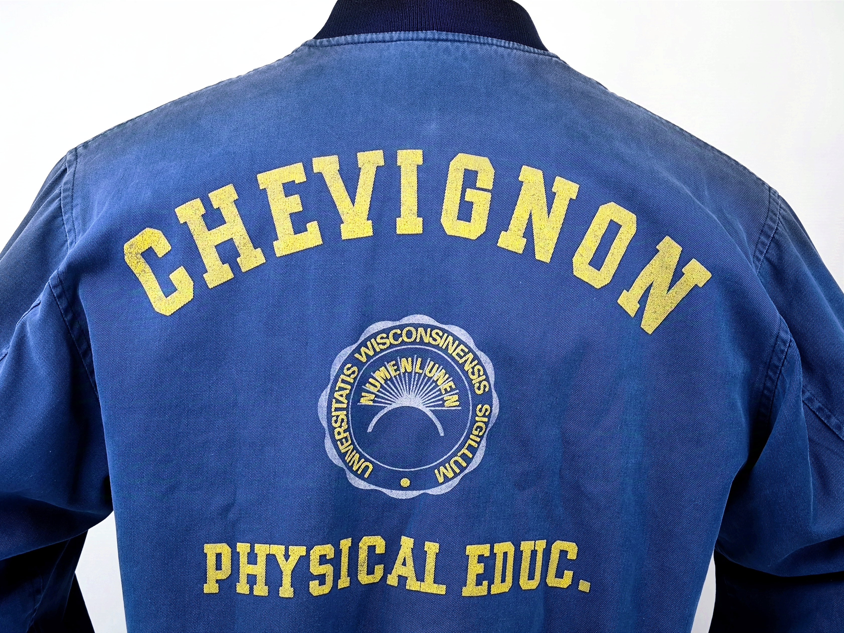 Chevignon Jacke Physical blau Gr. L blau Conquest Studion Denim vintage 80s