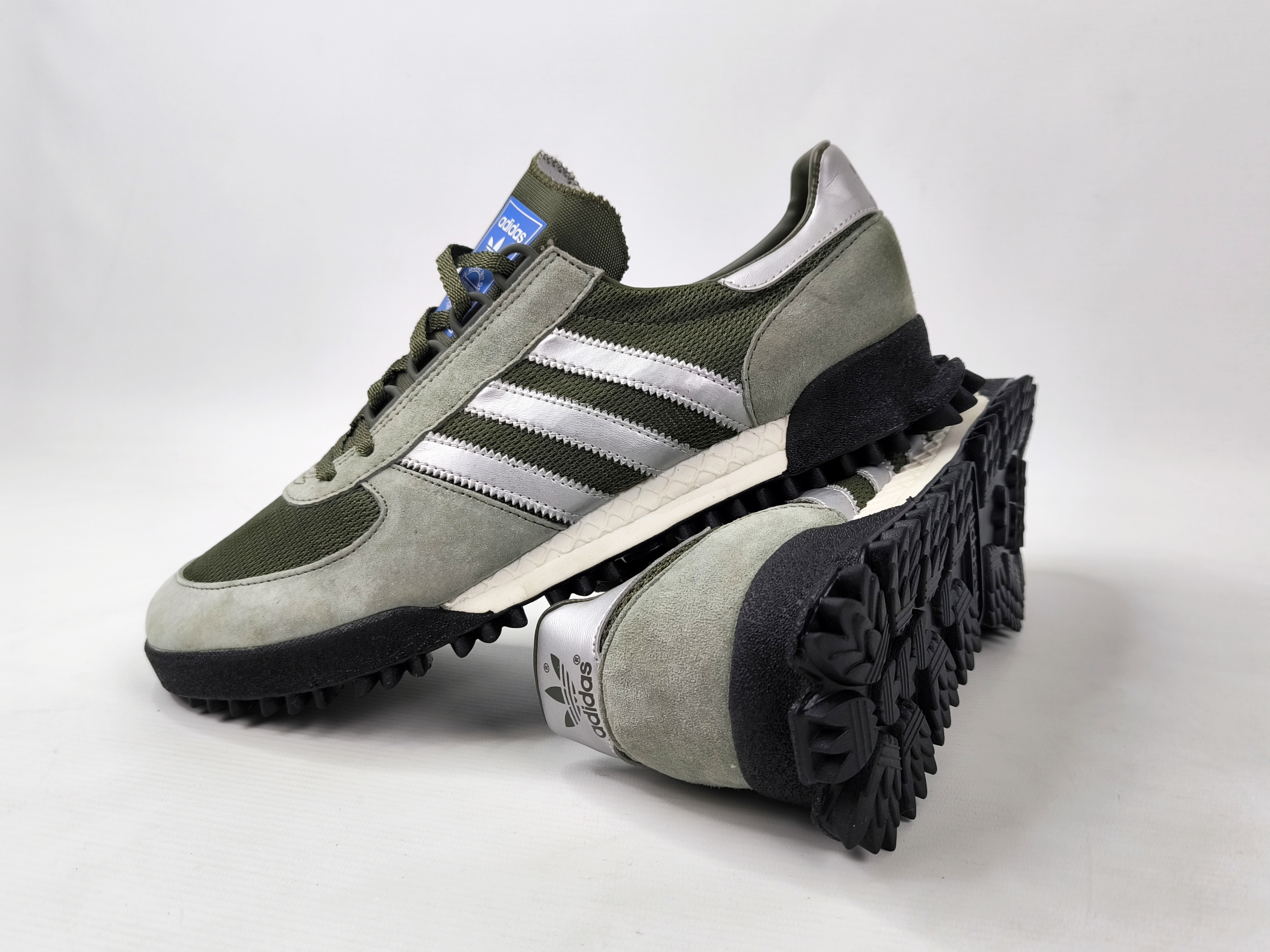 adidas Marathon TR Trainer Schuhe EUR 46 - UK 11 aus 2017 BB6803 grün silber neu