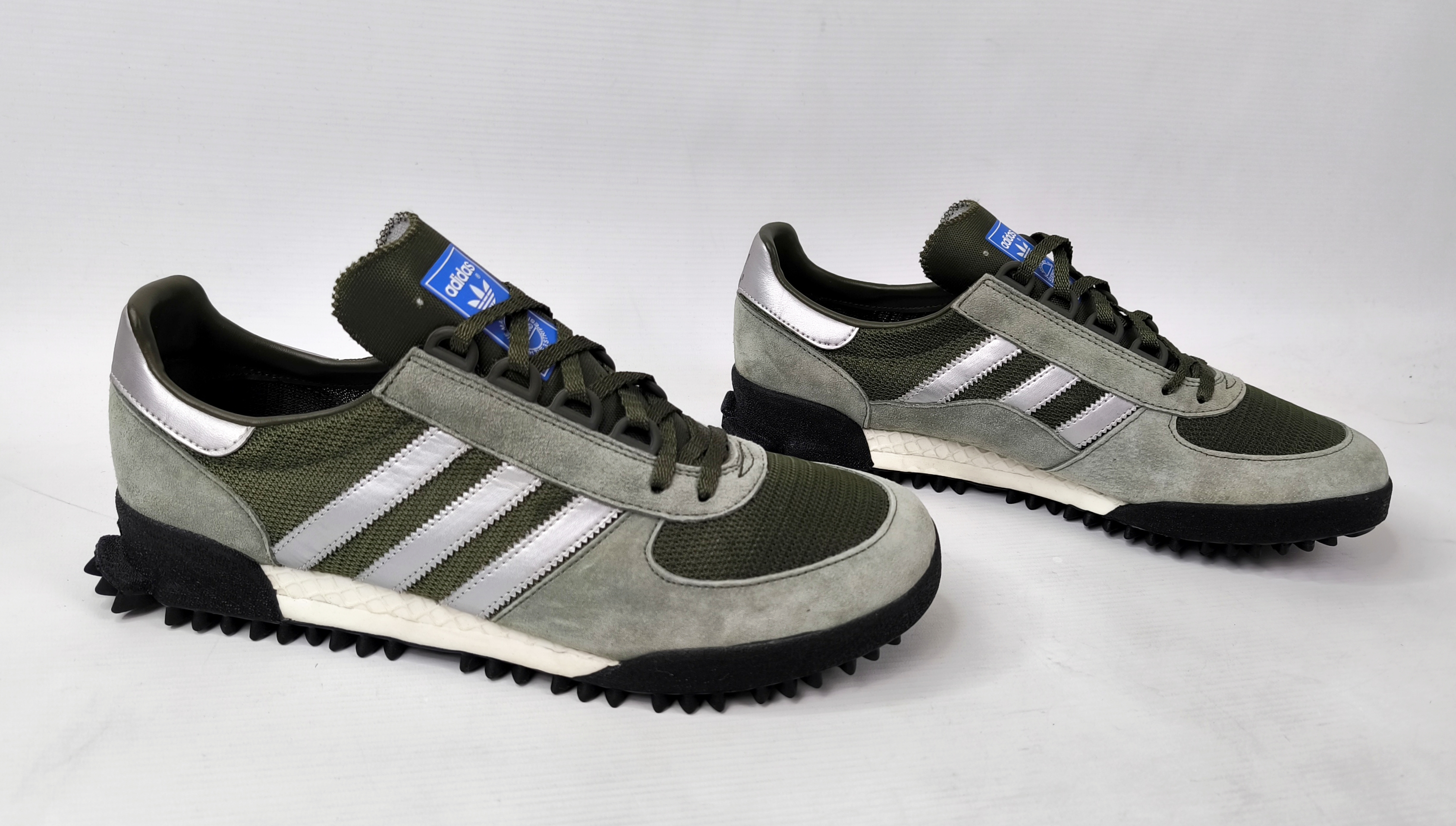 adidas Marathon TR Trainer Schuhe EUR 46 - UK 11 aus 2017 BB6803 grün silber neu