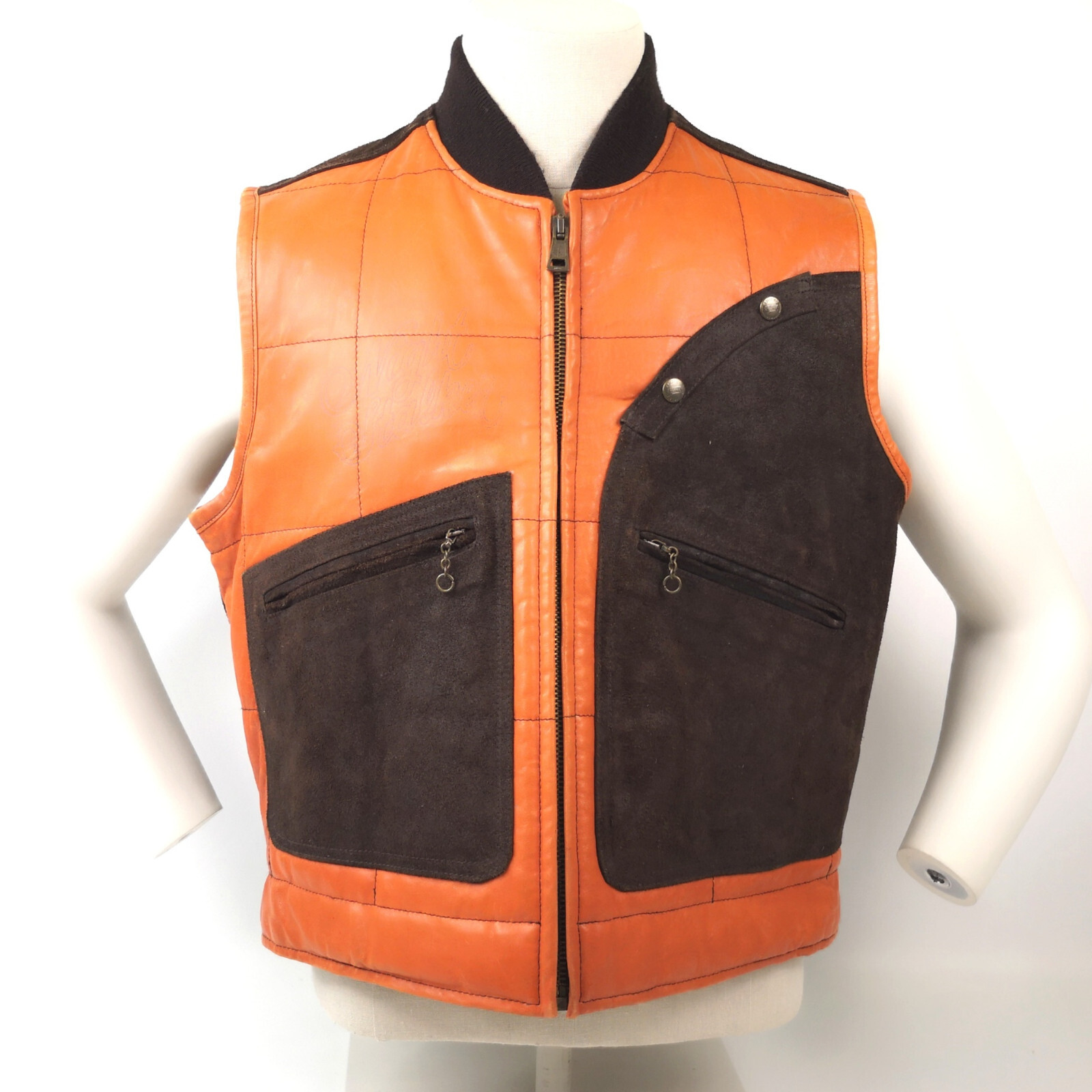 Redskins Lederweste Night Stalker Formula Gr. L 90er vintage Biker Leder Weste