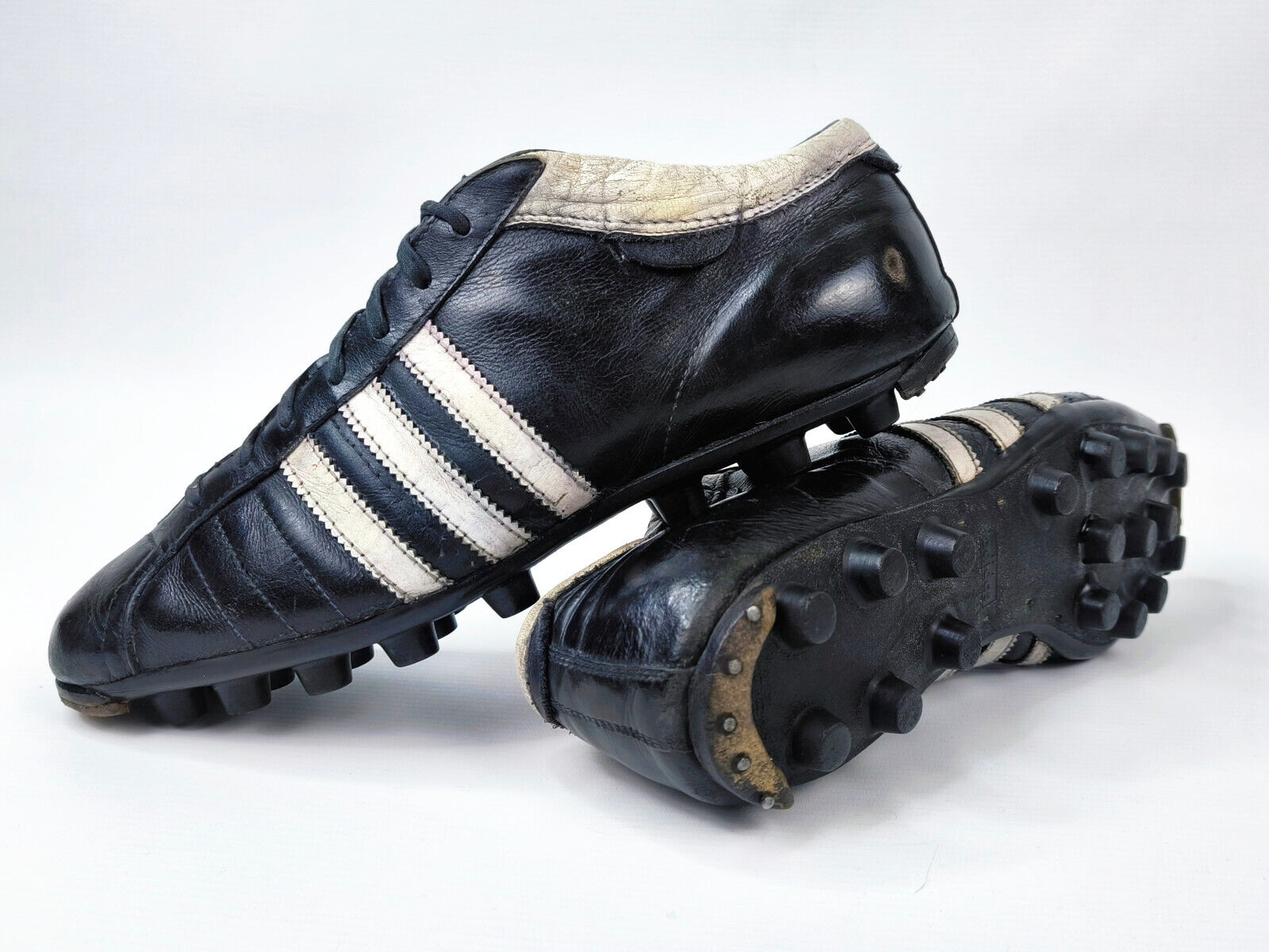 adidas Oberliga Fussball Schuhe 1960s Gr. 45 / UK 10 vintage Western Germany