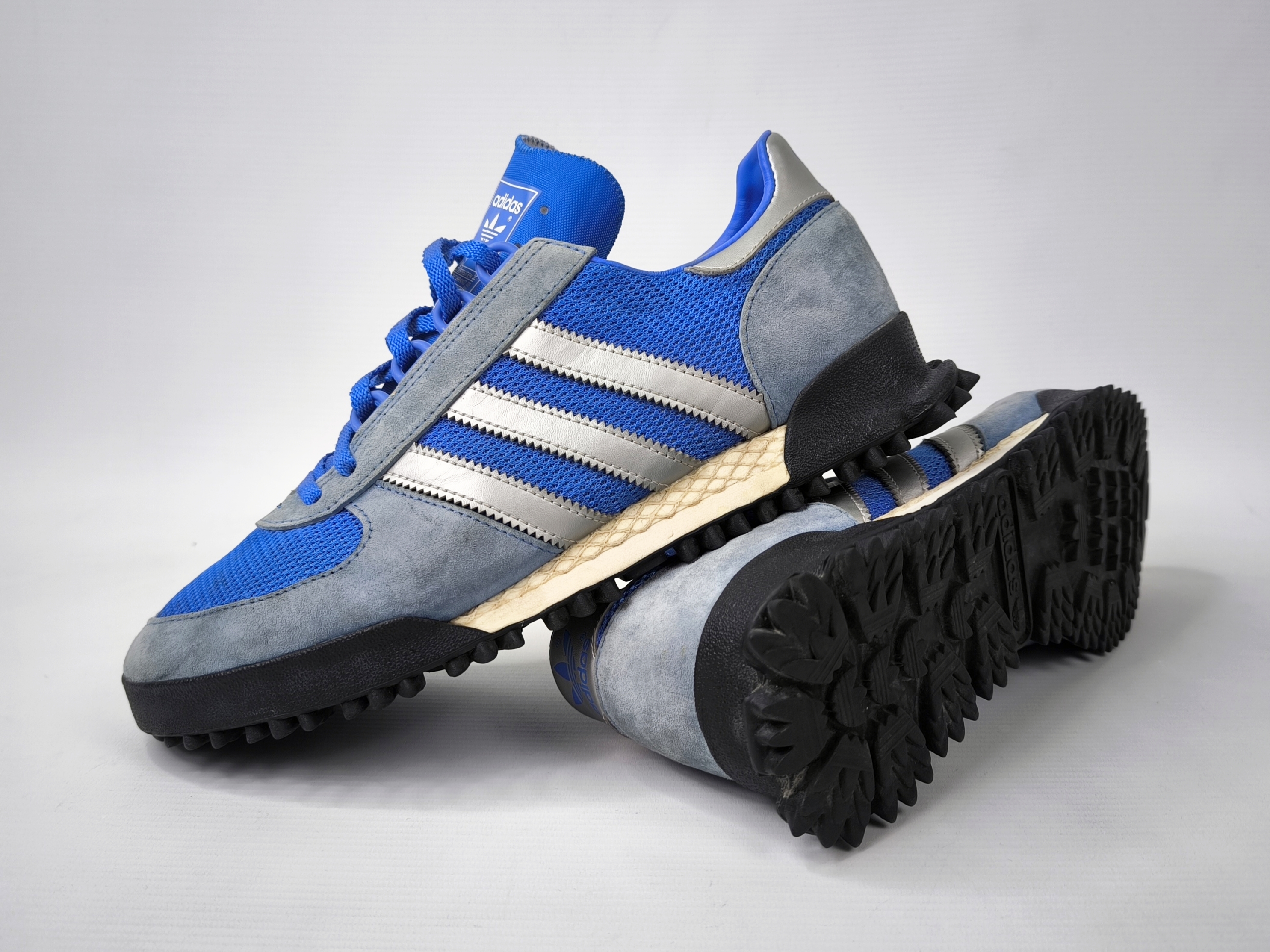 adidas Marathon TR Trainer Schuhe EUR 42 - UK 8 aus 2017 BB6802 blau silber