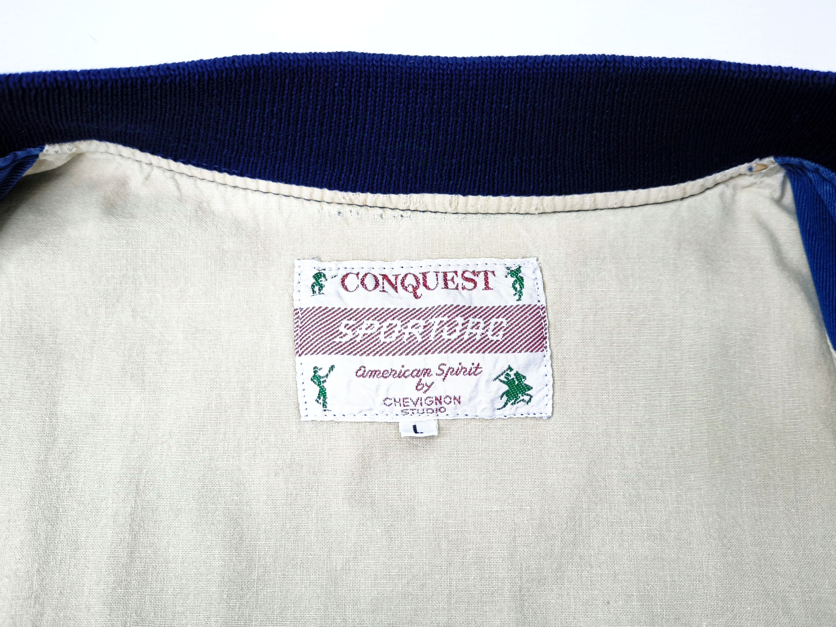 Chevignon Jacke Physical blau Gr. L blau Conquest Studion Denim vintage 80s